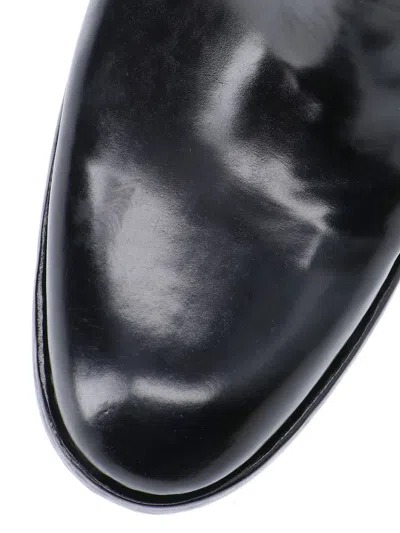 Premiata Soldier Side Zip Western Boots In Black