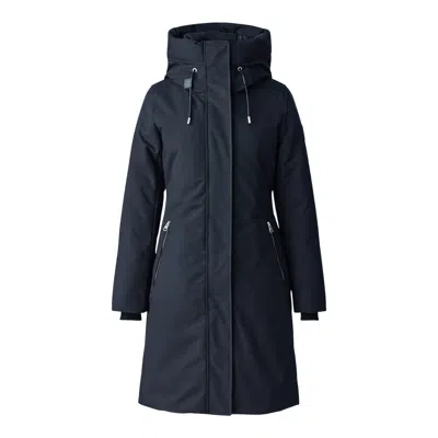 Mackage Shiloh-nfz Down Parka With Detachable Hooded Bib In Blue