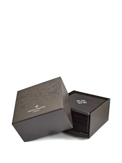 Patek Philippe 18k White Gold Nautilus Square Cufflinks In Brown