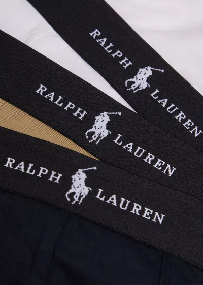 Polo Ralph Lauren Classic Stretch-cotton Trunks In Black