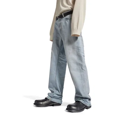 Balenciaga Black Truck Leather Derby Shoes In Black