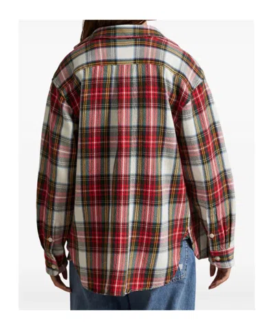 Polo Ralph Lauren Plaid Long-sleeved Shirt In Red