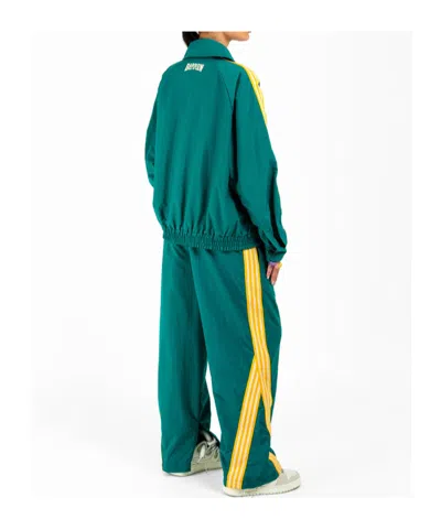 Barrow Zippered Striped Casual Jacket In Green