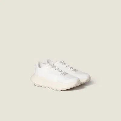 Miu Miu Technical Fabric Sneakers In White