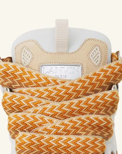 Lanvin Curb Sneakers In Brown