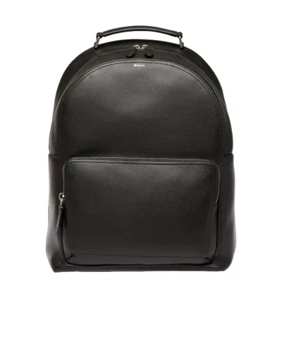 Bally Zipper Backpack In Black