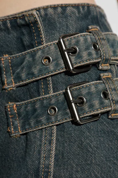 Samsoe & Samsoe Buckled Mini Skirt In Black