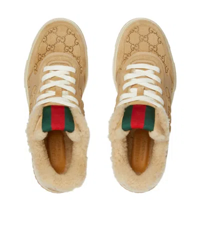 Gucci Men's  Re-web Sneaker In Brown