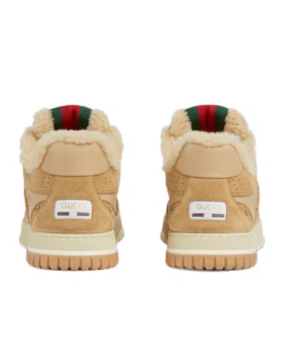 Gucci Men's  Re-web Sneaker In Brown