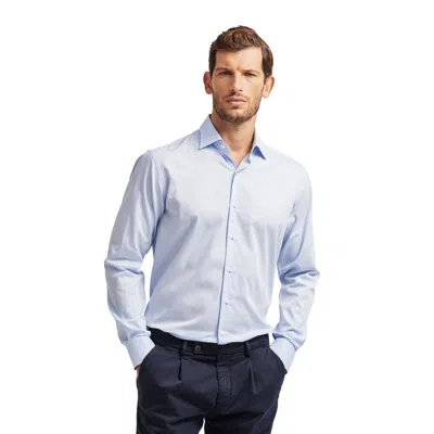 Ballantyne Blue Cotton Men's Shirt In Blue