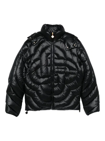 Casablanca Mens Black Monogram Regular-fit Shell-down Jacket In Black