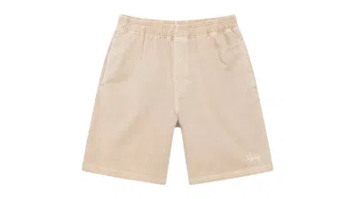 Pre-owned Stussy Men's  Heavy Jersey Short In Sand