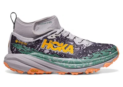 Pre-owned Hoka Speedgoat 6 Mid Goretex (women's) Sneakers In Ash Grey/charcoal Grey