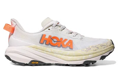 Pre-owned Hoka Speedgoat 6 (women's) Sneakers In White/neon Tangerine
