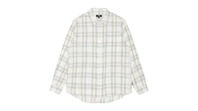 Pre-owned Stussy Men's  Beach Plaid Shirt In Off White