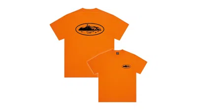 Pre-owned Corteiz Men's  Og Island Tee Shirt In Orange