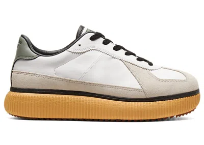 Pre-owned Onitsuka Tiger Men's  Delecity Gum Sneakers In White/lichen Green In Multi
