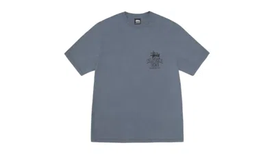 Pre-owned Stussy Cali Grown Pigment Dyed Tee Shirt In Navy Blue