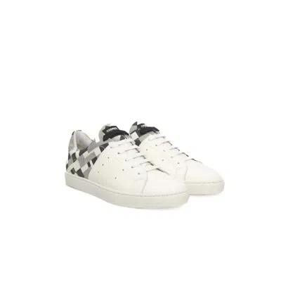 Cerruti 1881 White Calfskin Men Women's Sneaker In White