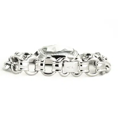 Chronotech Silver Stainless Steel Watch In Metallic