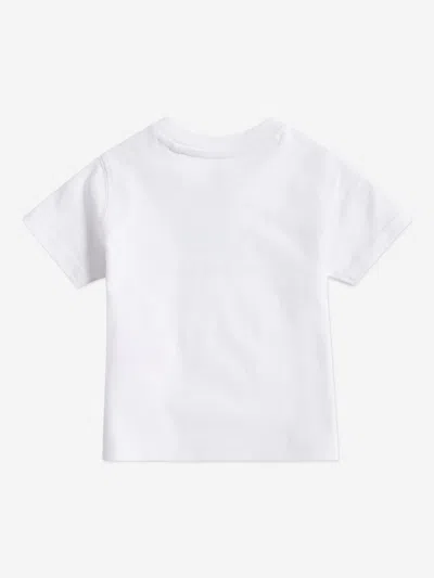 New Balance Boys Stacked Logo T-shirt In White