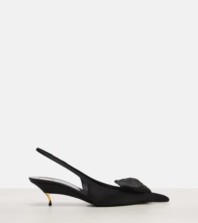 Saint Laurent Dakota Slingback Pump In Black
