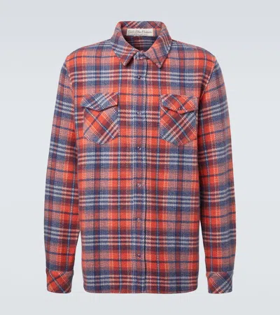 God's True Cashmere Americana Cashmere Shirt With Amethyst In Red