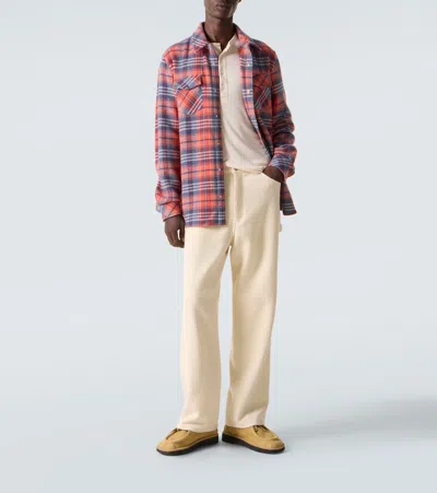 God's True Cashmere Americana Cashmere Shirt With Amethyst In Red