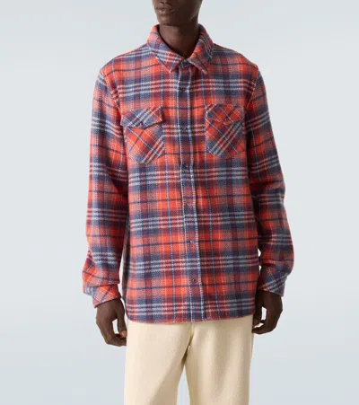 God's True Cashmere Americana Cashmere Shirt With Amethyst In Red