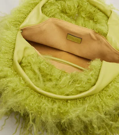 Gucci Softbit Medium Top Handle Bag In Green