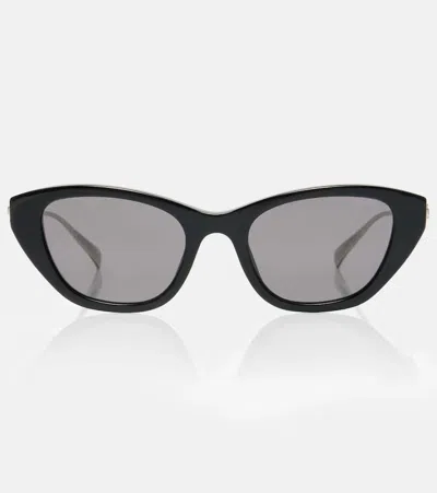 Gucci Interlocking G Cat-eye Sunglasses In Black
