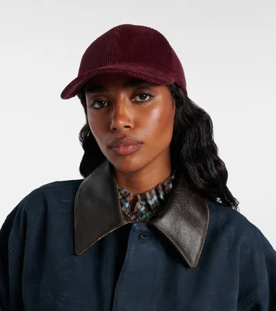 棉质灯芯绒棒球帽