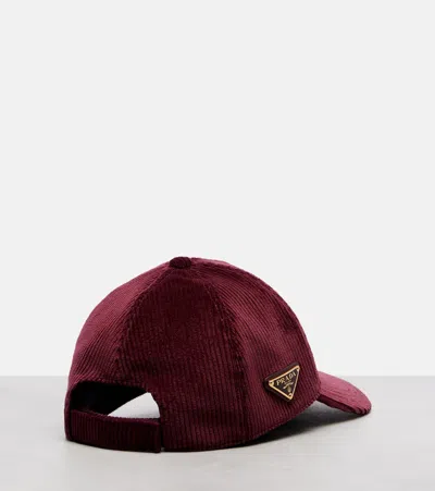 棉质灯芯绒棒球帽