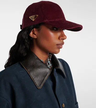 棉质灯芯绒棒球帽