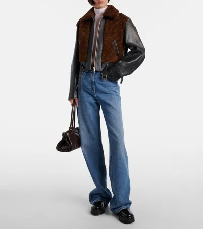 50皮革厚底切尔西靴