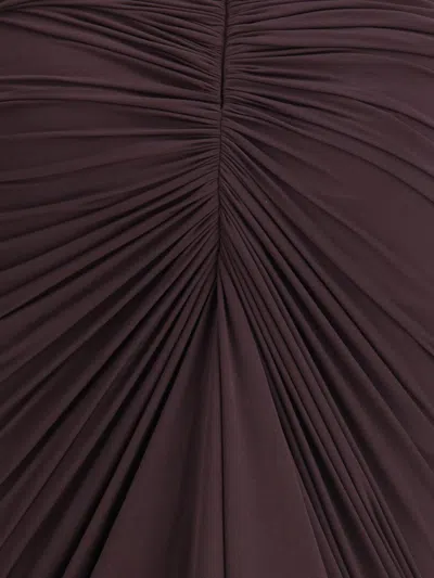 Francesco Murano Draped Midi Skirt In Purple