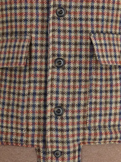 Valstar Ino Jacket In Prince Of Wales Lambswool In Multi