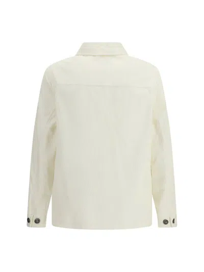 Cruna Corduroy Chore Jacket In White