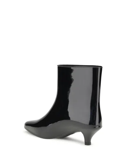 Fiorucci Love Rubber Ankle Boots In Black