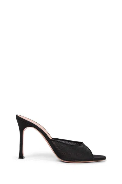 Amina Muaddi Sandals & Slides In Black