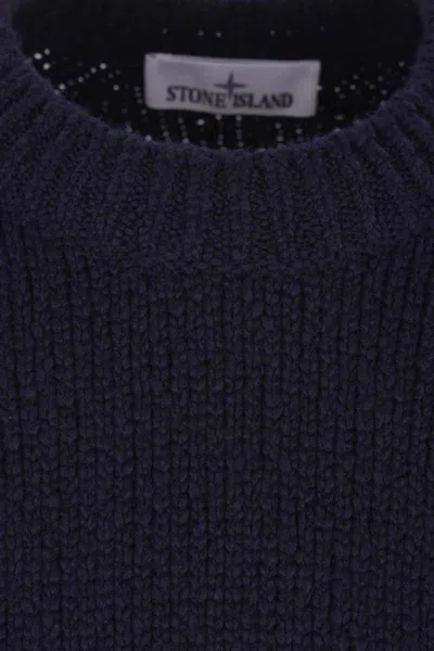 Stone Island Sweaters In Blue