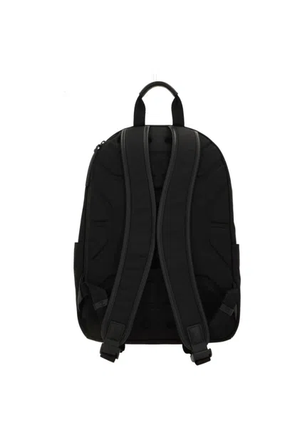 Premiata Versatile Backpack With Multiple Storage Options In Black