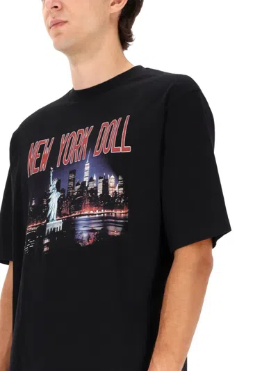 Dsquared2 Graphic Print Crew Neck Short Sleeve T-shirt In Black