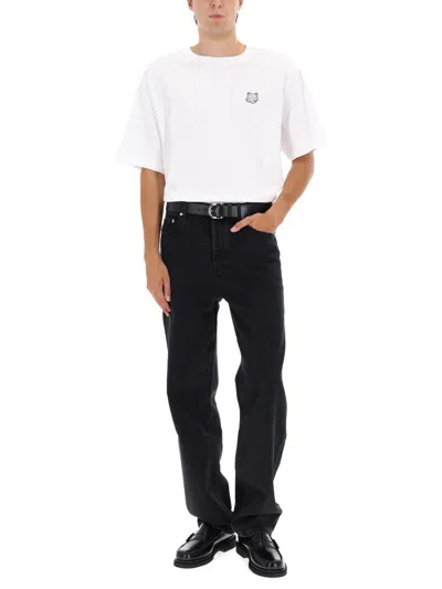 Maison Kitsuné White Bold Fox Head Patch Comfort T-shirt In White