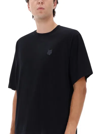 Maison Kitsuné Fox Patch T-shirt In Black