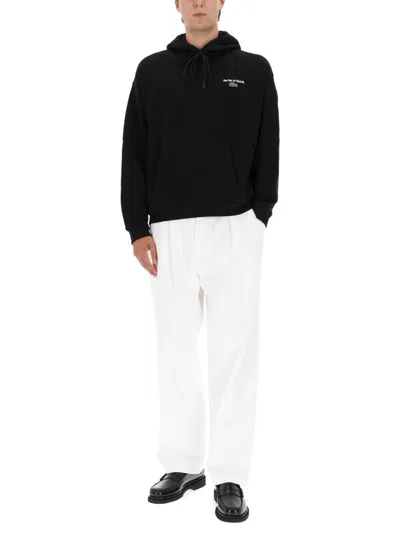 Lacoste Sweatshirt With Logo And Print In Black