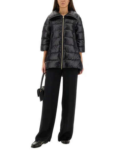 Herno A-shape Cleofe Jacket In Black