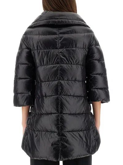 Herno A-shape Cleofe Jacket In Black