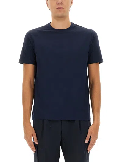 Herno Cotton T-shirt In Blue