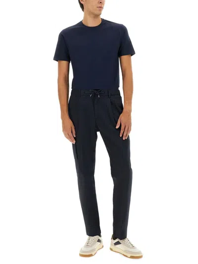 Herno Cotton T-shirt In Blue